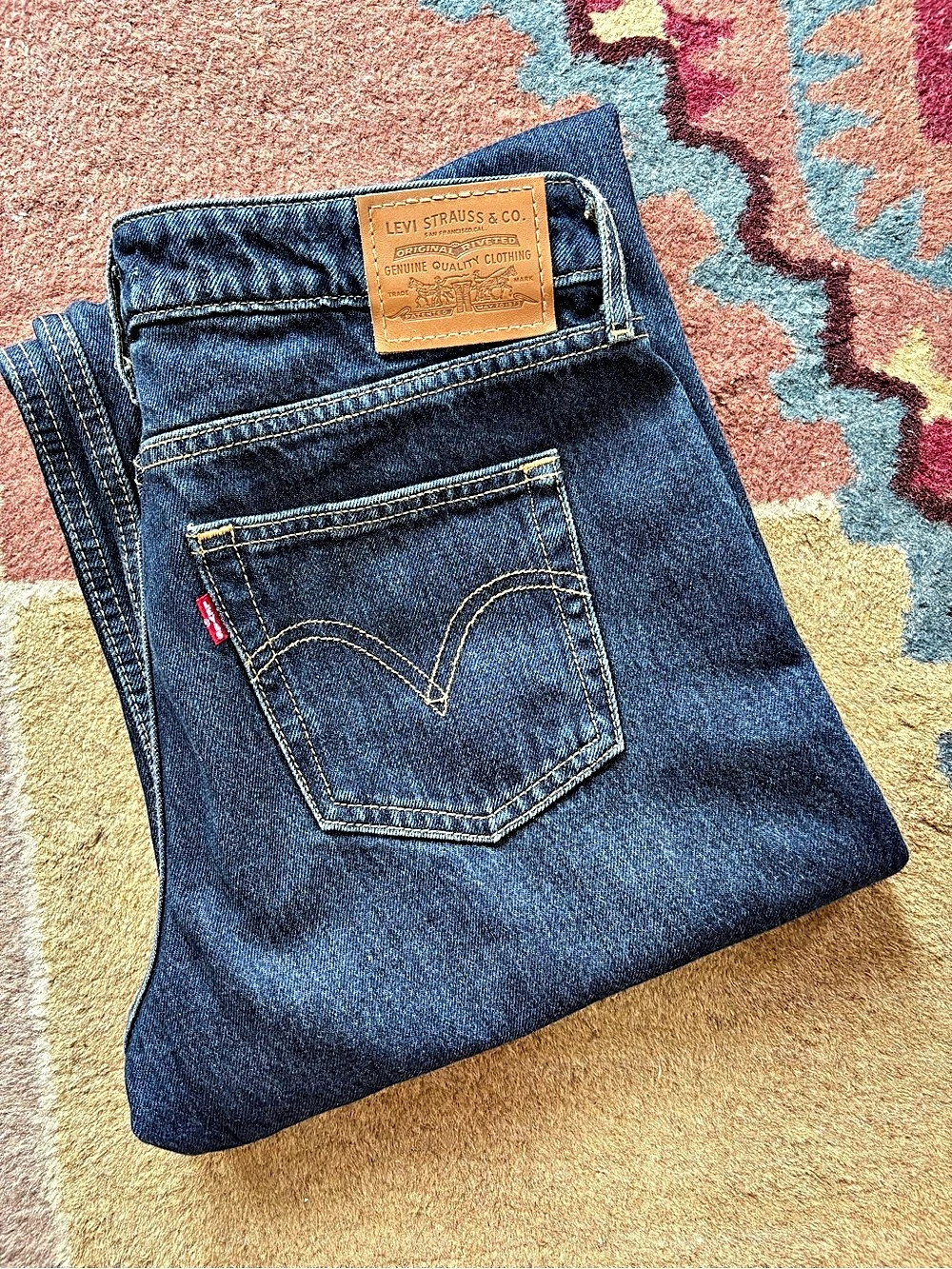 Levi's Low Loose Jeans Straight Leg Jeans Waist 28